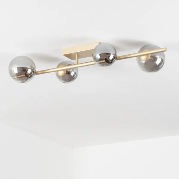 Brilagi - LED Prisadený luster MILLA 4xG9/3W/230V zlatá/dymová