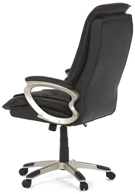 Autronic BONTEC Kancelárske kreslo, hojdací mechanizmus, hnedá koža, KA-Y293 BR Farba: Hnedá
