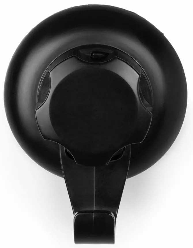 Čierny samodržiaci nástenný háčik Compactor Bestlock Black Single Hook