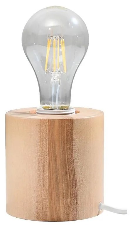Sollux SL.0674 - Stolná lampa SALGADO 1xE27/60W/230V drevo
