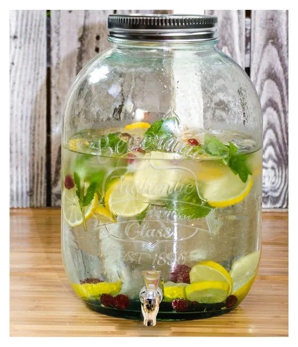 Nádoba na limonádu z recyklovaného skla Ego Dekor Authentic, 12,5 l