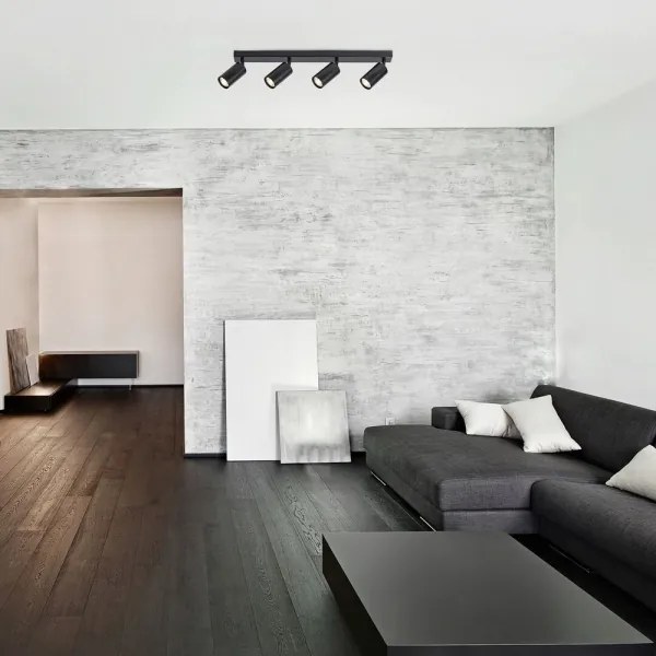 Rabalux 2086 - Stropné bodové svietidlo SOLO 4xGU10/25W/230V čierna