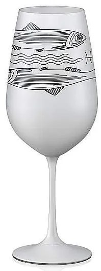 Crystalex pohár Zverokruhy Ryby biela 550 ml