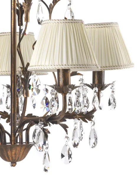 ONLI - Luster na reťazi KAREN 5xE14/6W/230V bronzová