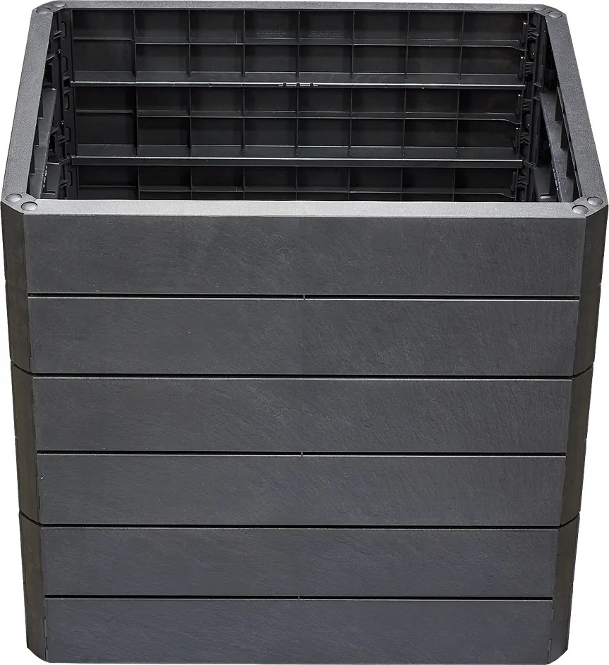 Garantia Ergo Quadro Vysoký záhon Stone M, plast, 60 × 80 × 75 cm, antracit