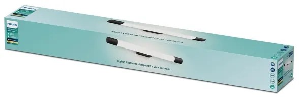 Philips - Kúpeľňové osvetlenie zrkadla ROVER LED/10W/230V IP44 čierna