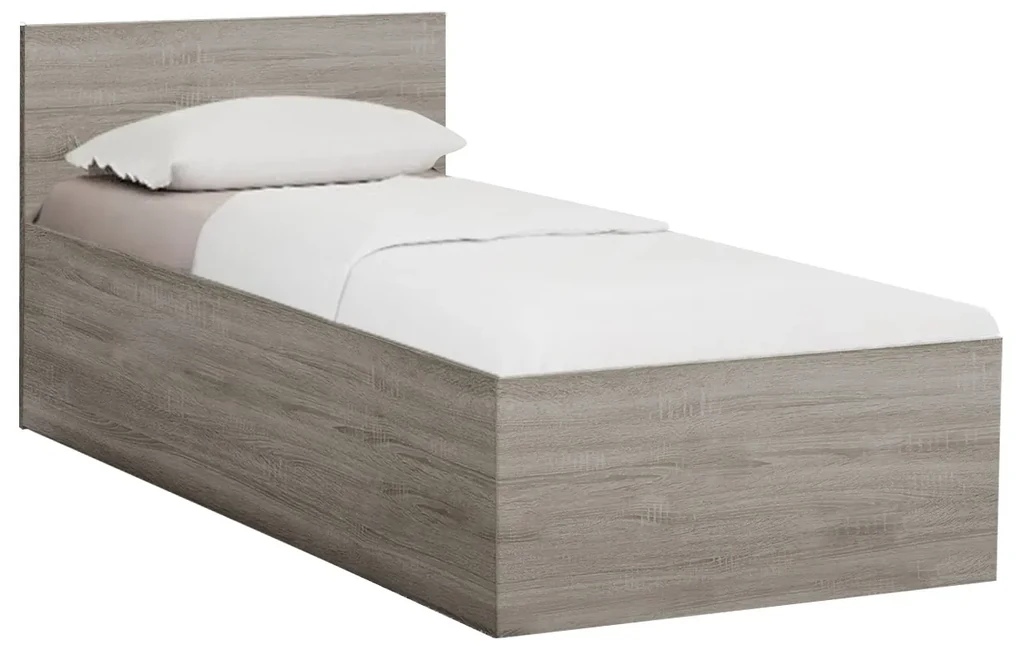 Posteľ SOFIA 90 x 200 cm, dub hľuzovka Rošt: S lamelovým roštom, Matrac: Matrac COCO MAXI 20 cm