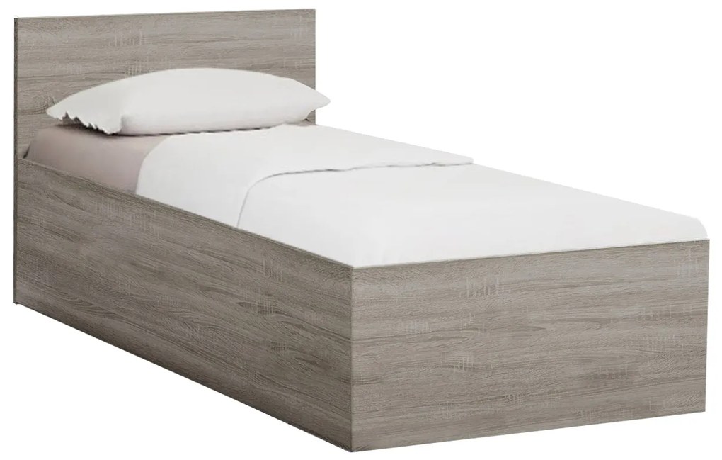 Posteľ SOFIA 90 x 200 cm, dub hľuzovka Rošt: S latkovým roštom, Matrac: Matrac COCO MAXI 20 cm
