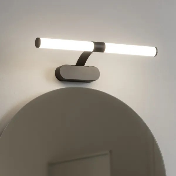 Brilagi - LED Kúpeľňové osvetlenie zrkadla TUBEO LED/6W/230V 40 cm IP44 čierna