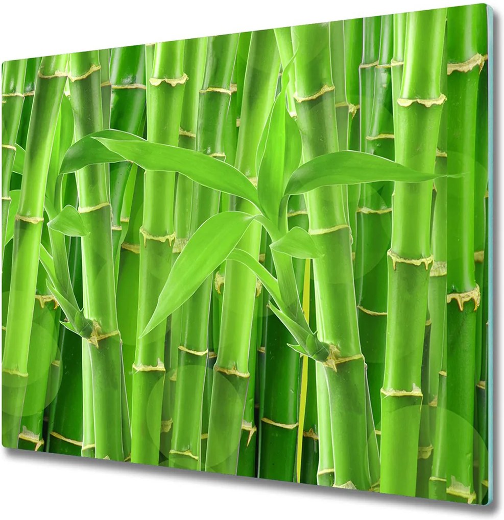 Sklenená doska na krájanie  bambusy