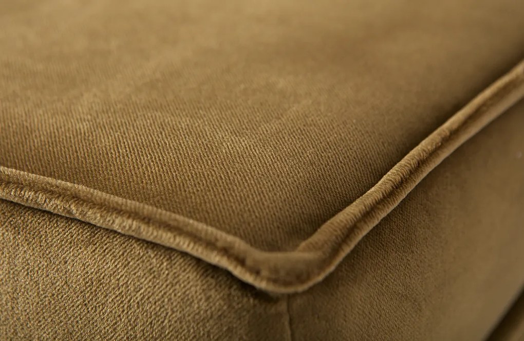 BePureHome Rodeo zamatový ottoman - Zelenomodrá