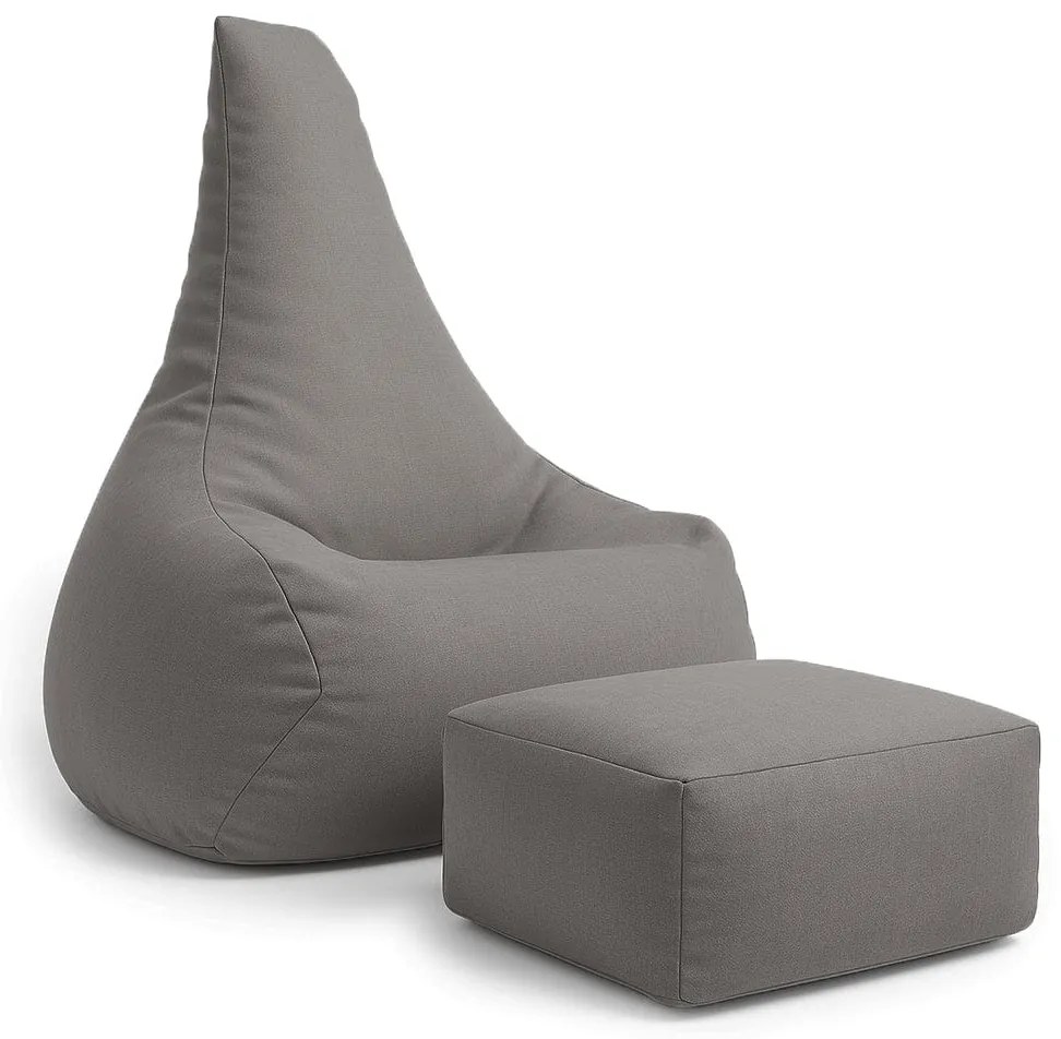 MeowBaby® Sedací vak s opierkou nôh Tearo, drift-clay-taupe