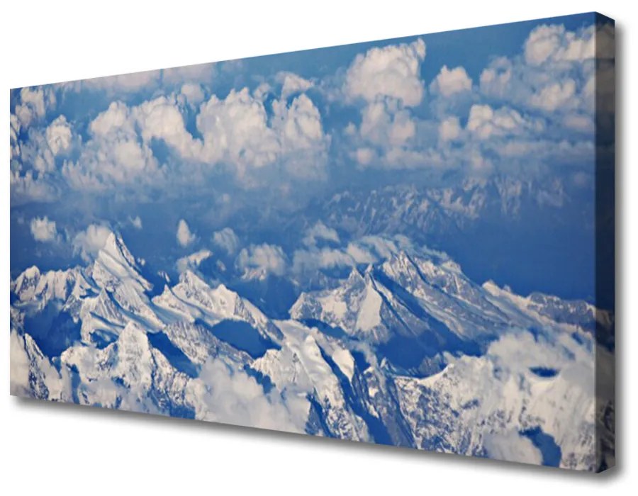 Obraz na plátne Hora mraky príroda 140x70 cm