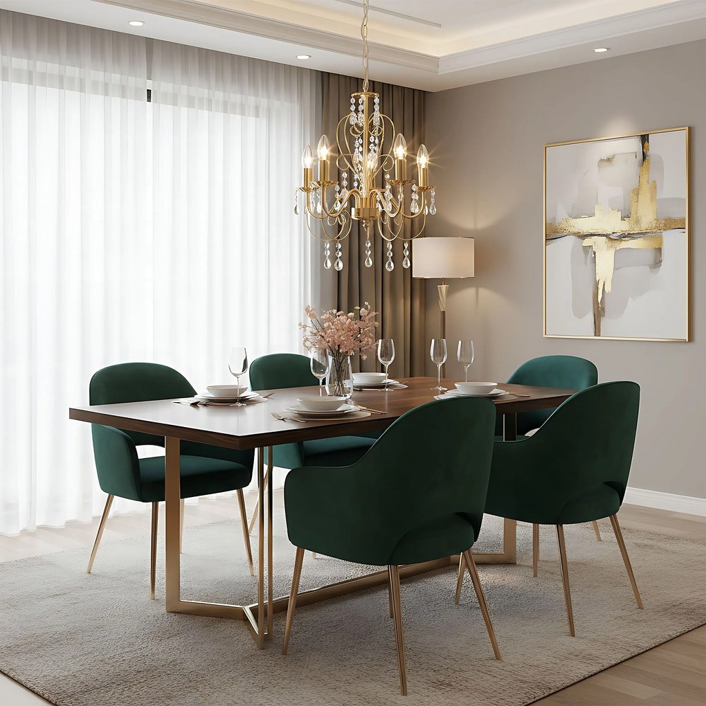 Toolight Toolight, stropné svietidlo 5xE14, EBT009-5CP, zlatá, OSW-01244