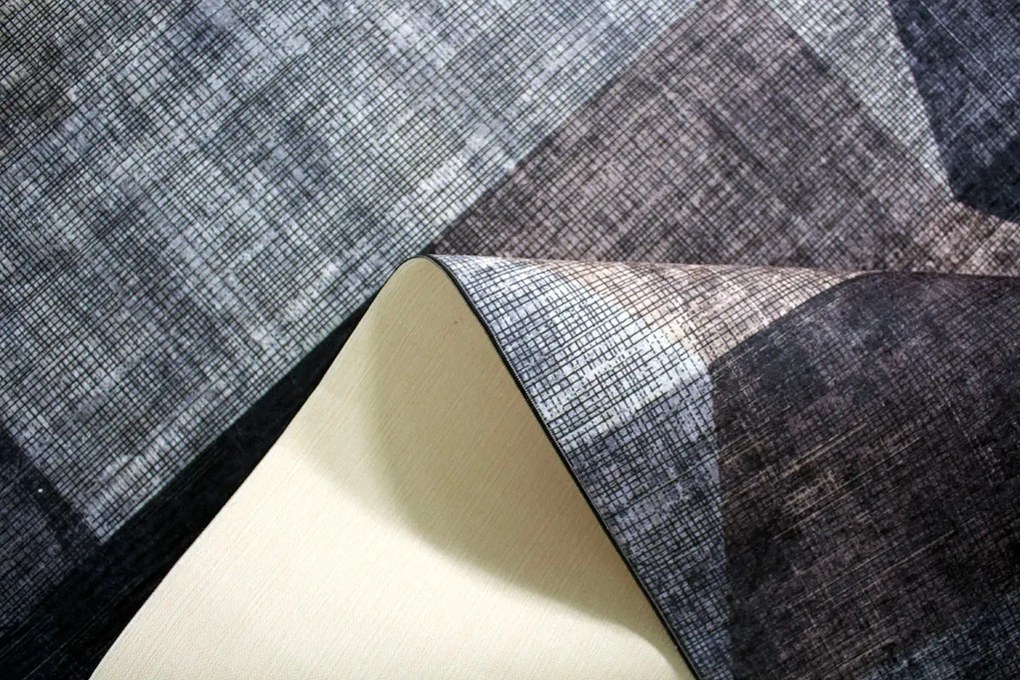 BE Koberec Porte 2032 Koło GREY – sivý okrúhly Rozmer: 80 cm