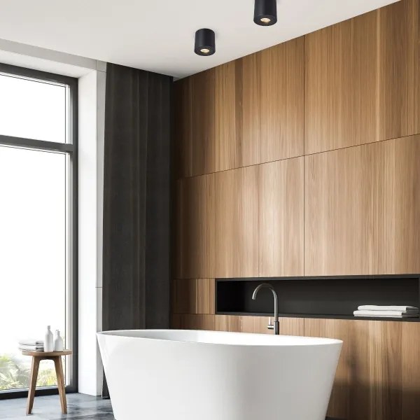 Zuma Line ACGU10-159-N - Bodové svietidlo RONDIP SL 1xGU10/50W/230V IP44 čierna