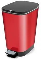 Plastový odpadkový kôš Chic, objem 35 l, červený