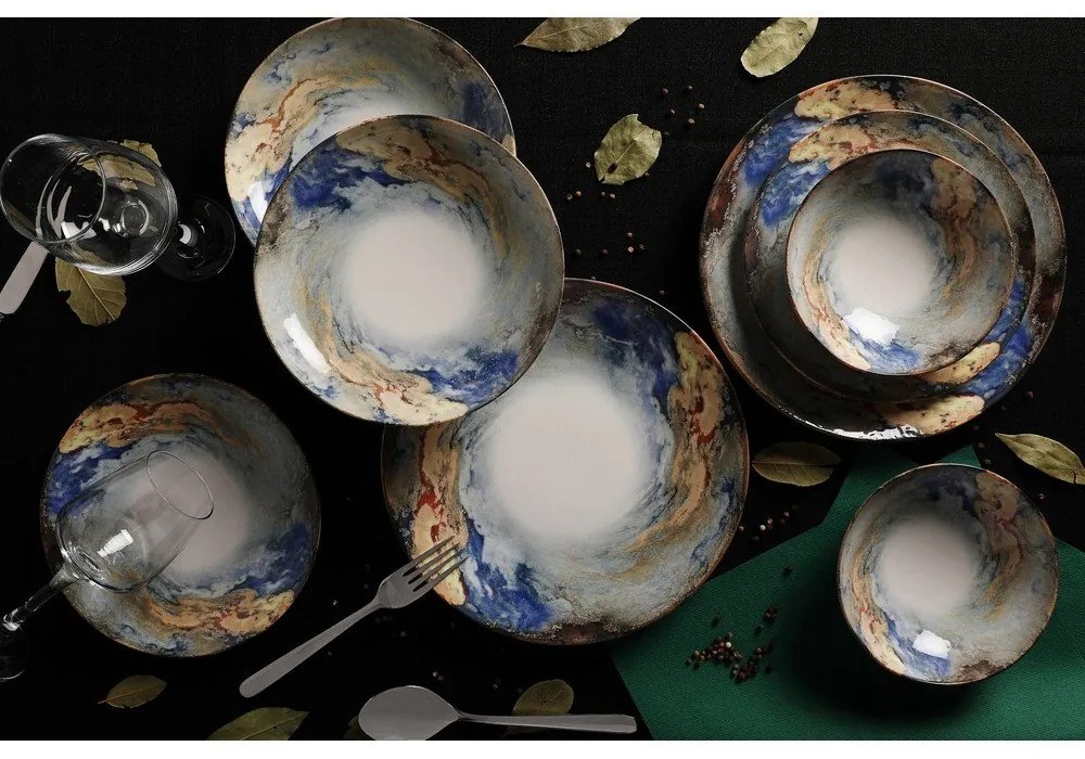 24-dielna súprava porcelánového riadu Güral Porselen Abstract