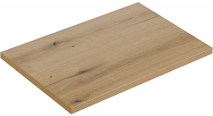 Závěsná skříňka Viva Cashmere s deskou a umyvadlem 80 cm kašmír/dub evoke
