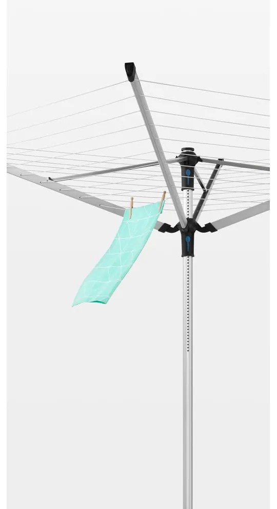 Vonkajší sušiak na bielizeň v striebornej farbe 60 m Lift-o-Matic Advance – Brabantia