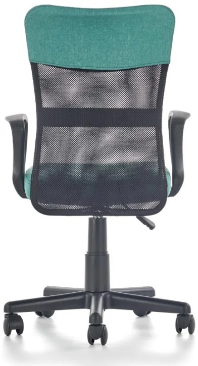 Detská otočná stolička TIMMY tyrkysovočerná