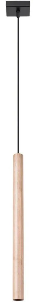 Sollux SL.1266 - Luster na lanku PASTELO 1xG9/8W/230V drevo SLX0989