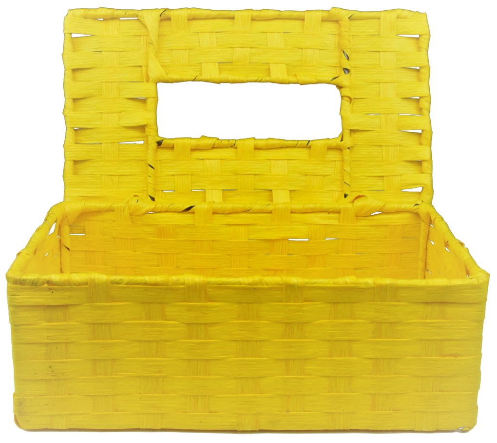 Box na vreckovky žltý