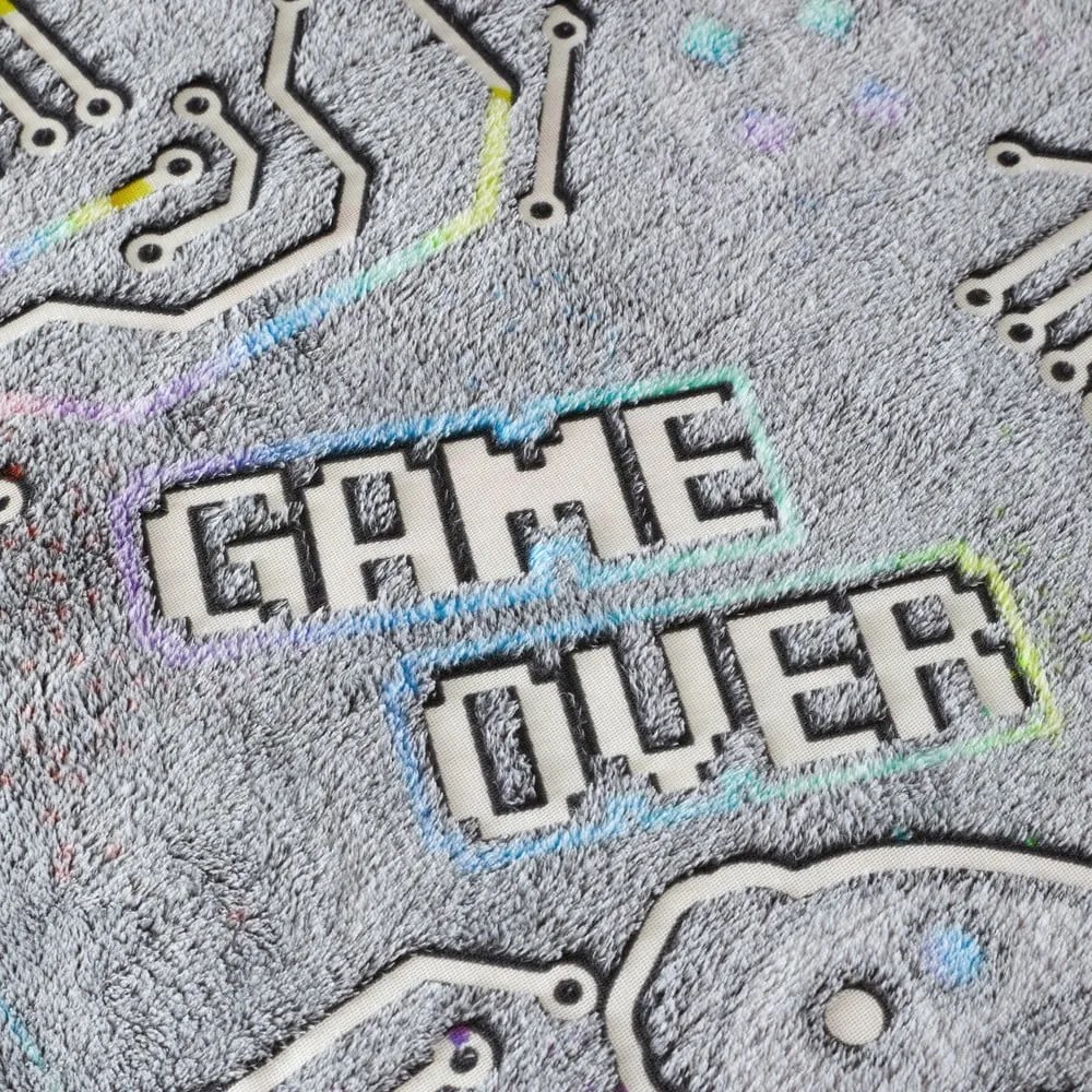 Detské obliečky so svietiacim efektom na jednolôžko z mikroplyšu 135x200 cm Game Over – Catherine Lansfield