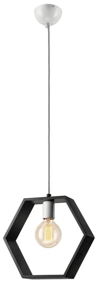 Čierne závesné svietidlo Olle – LAMKUR