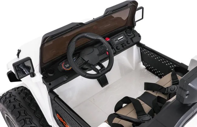 Elektrické autíčko Extreme Sport 4x4 biele
