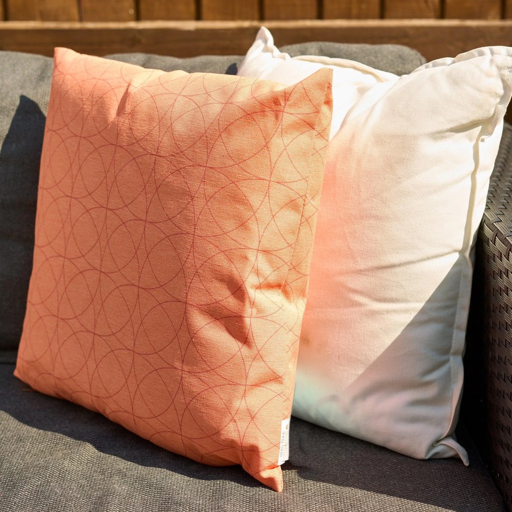 Vonkajší vankúš PEACSY 38x38 cm - viac variantov Farba: Oranžová