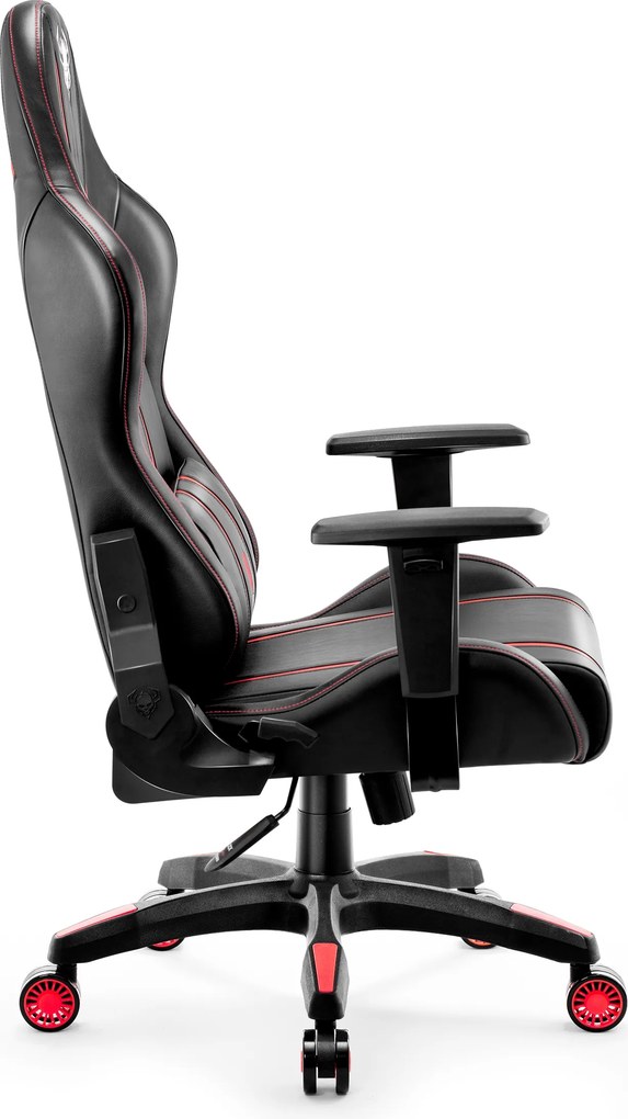 Herné kreslo z eko-kože Normal Size, čierny-červený: Diablo X-One 2.0