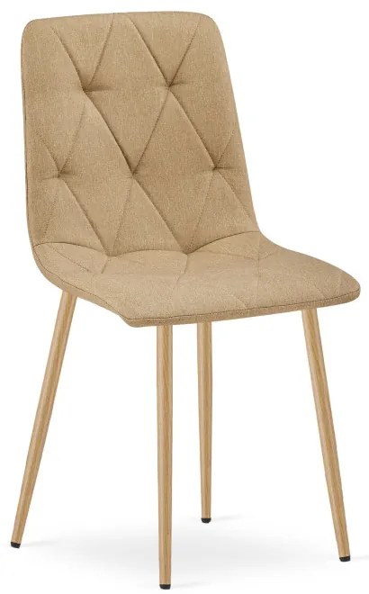 Set štyroch jedálenských stoličiek LIBRA hnedé / hnedé nohy (4 ks)