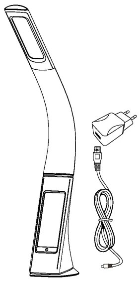 Eglo 97914 - LED Stolná lampa COGNOLI LED/3,2W/230V čierna