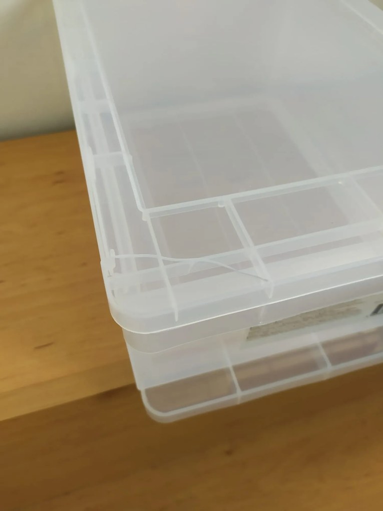 2. akosť - Transparentná zásuvka, šuplík, výsuvný úložný box, CASTOMIX / A4