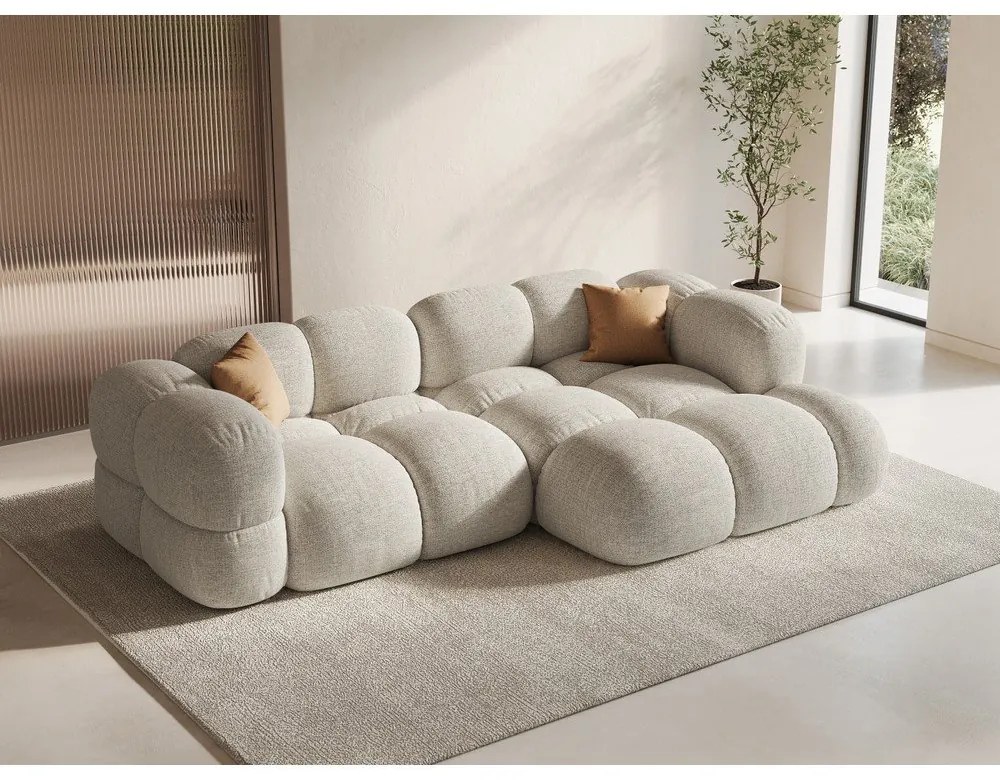 Béžová rohová pohovka (pravý roh/s leňoškou) Loretto – Cosmopolitan Design