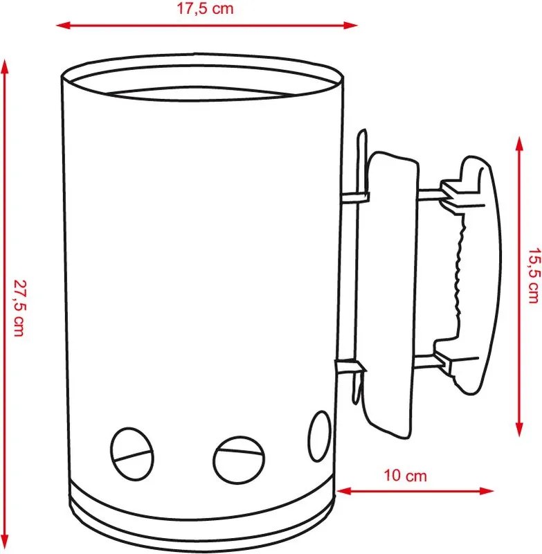 Komínový štartér na drevené uhlie VANDER