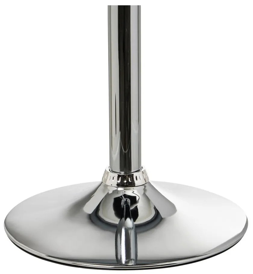 Čierne barové stoličky s nastaviteľnou výškou z imitácie kože v súprave 2 ks (výška sedadla 93 cm) – Casa Selección