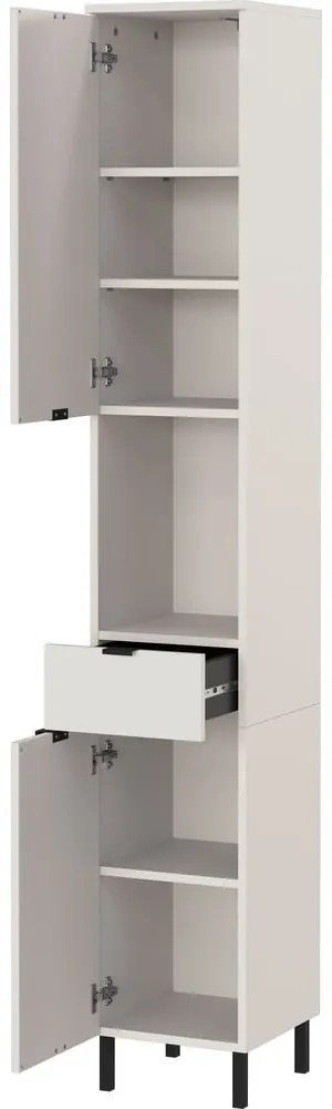 Krémová vysoká/úzka kúpeľňová skrinka 30x190 cm Arcena – Germania