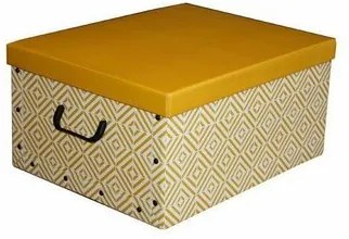 Compactor Skladacia úložná krabica Nordic, 50 x 40 x 25 cm, žltá