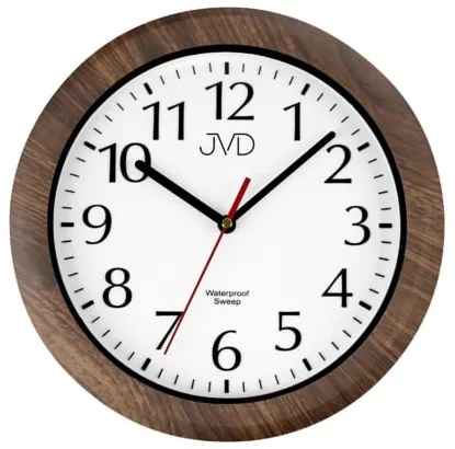 Saunové hodiny JVD SH494.2 – hnedé, tichý chod (30 cm)