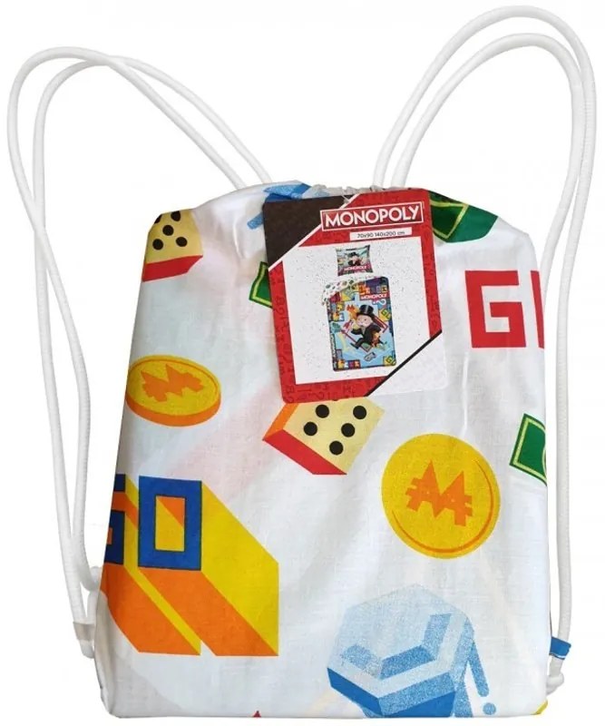 Bavlnené posteľné obliečky Monopoly