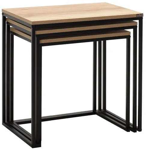 SADA 3x Konferenčný stolík hnedá