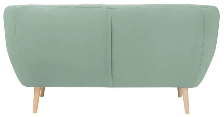 Mentolovozelená zamatová pohovka Mazzini Sofas Sardaigne, 158 cm