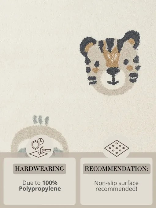 Koberec Hanse Home ADVENTURES TINY ZOO krémový