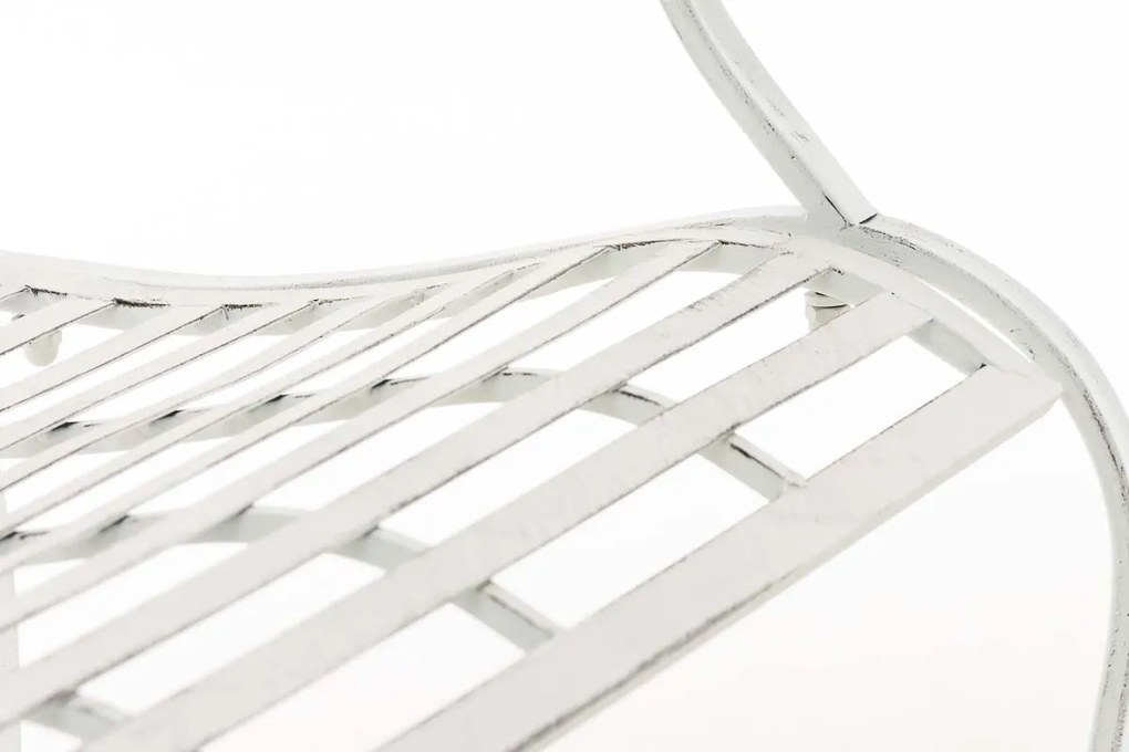 Záhradná lavička Punjab - Biela antik