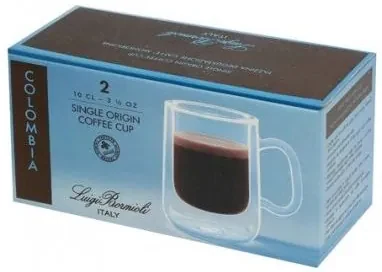 Luigi Bormioli termo hrnčeky na espresso COLOMBIA 100 ml, 2 ks