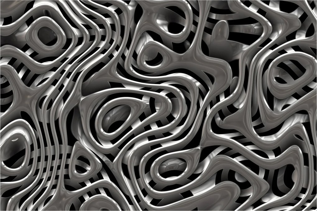 Obraz - Metalická abystrakcia (90x60 cm)