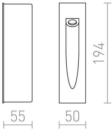 RED -Design Rendl-R10545- LED Vonkajšie schodiskové svietidlo GAP LED/3W/230V IP54