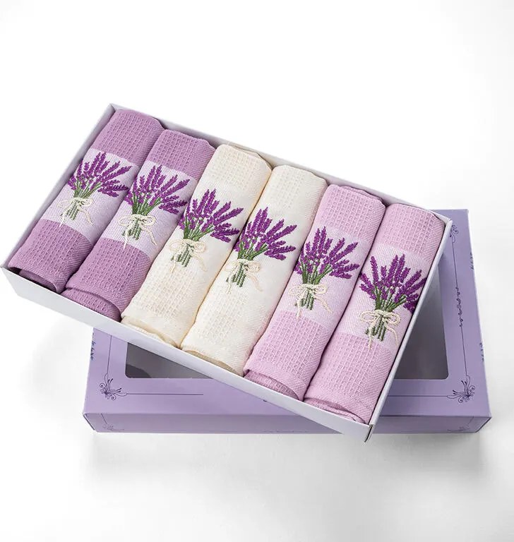 Sada vaflových utierok ZVÄZKY LEVANDULE 50 x 70 cm 6 ks
